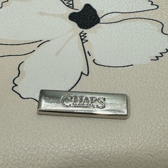 Chaps Black and Cream Floral Shoulder Bag - Picture 6 of 7